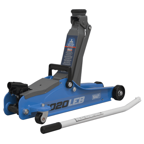 Low Profile Short Chassis Trolley Jack 2 Tonne - Blue