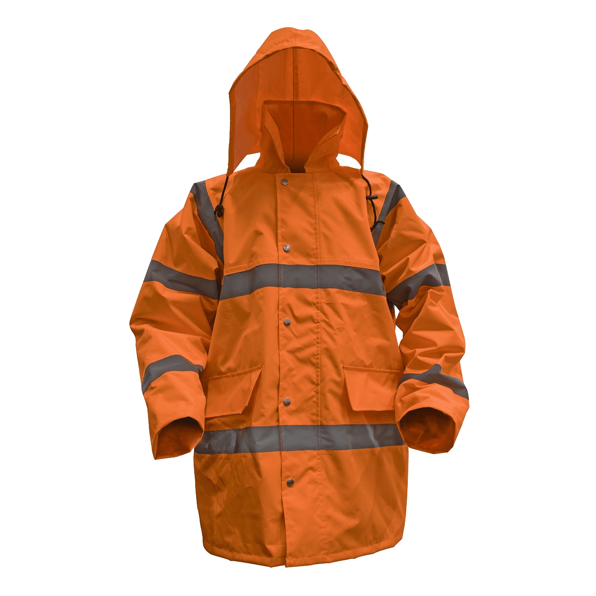 Worksafe® Hi-Vis Orange Jacket with Quilted Lining - X-Large - Image 2
