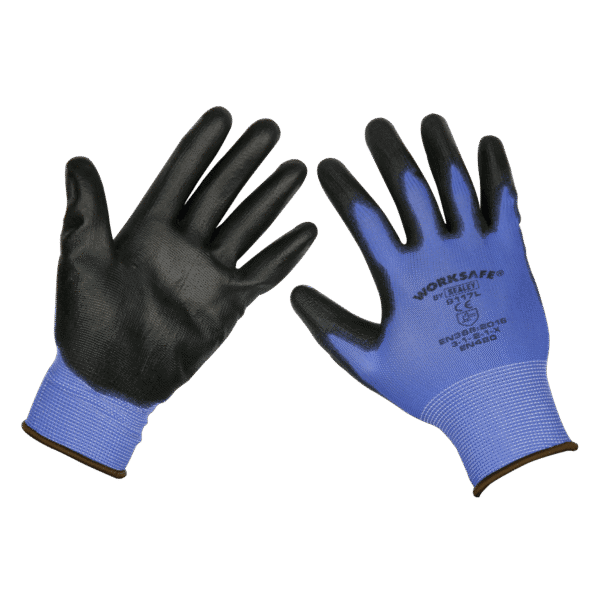 Worksafe® Lightweight Precision Grip Gloves, Large - Pack of 12 Pairs