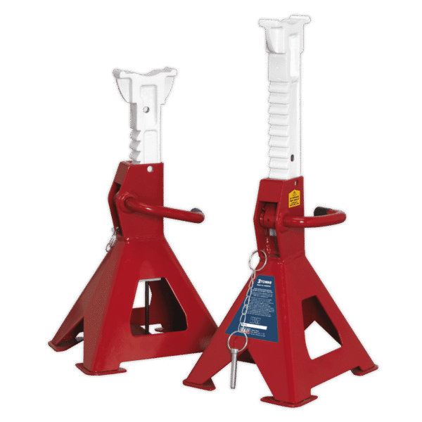 Auto Rise Ratchet Axle Stands (Pair) 3 Tonne Capacity per Stand