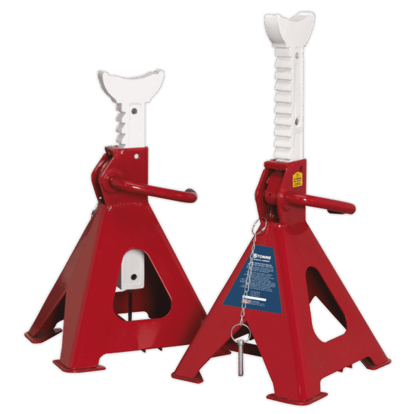 Auto Rise Ratchet Axle Stands (Pair) 5 Tonne Capacity per Stand