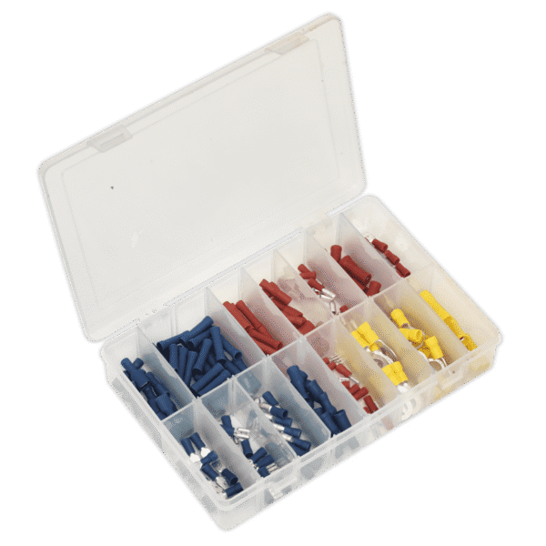 Crimp Terminal Assortment 200pc - Blue, Red & Yellow