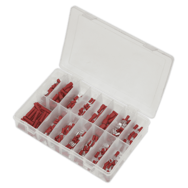 Crimp Terminal Assortment 260pc - Red