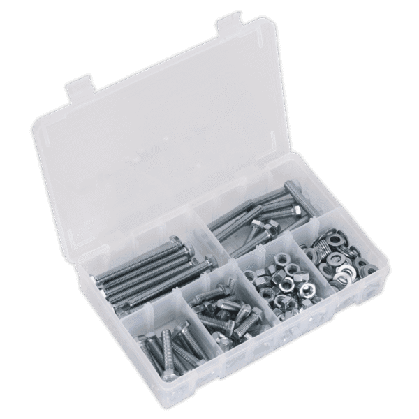 High Tensile Setscrew, Nut & Washer Assortment M8 220pc