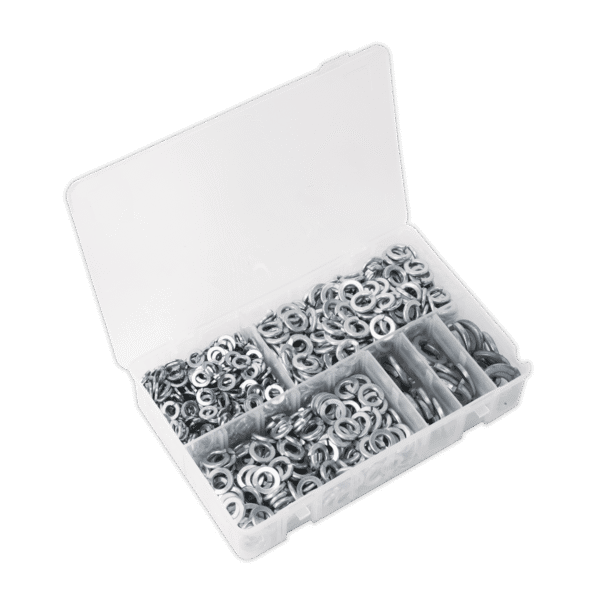Zinc Plated Spring Washer Assortment M6-M16 1010pc - DIN 127B