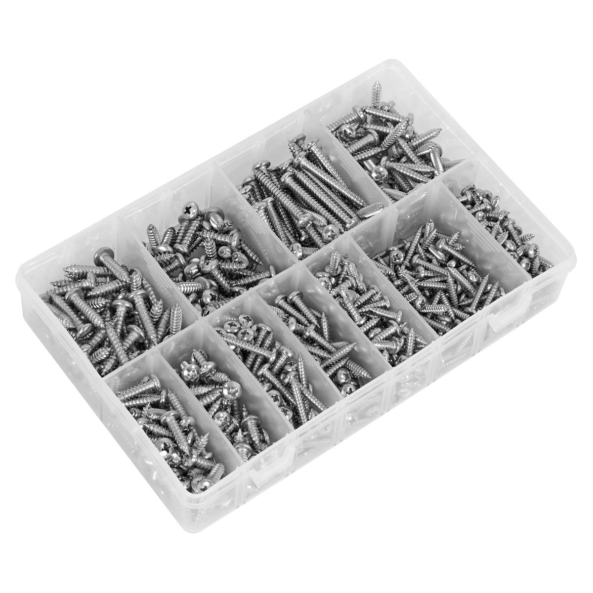 Stainless Steel Self-Tapping Screw Assortment 700pc - Image 5