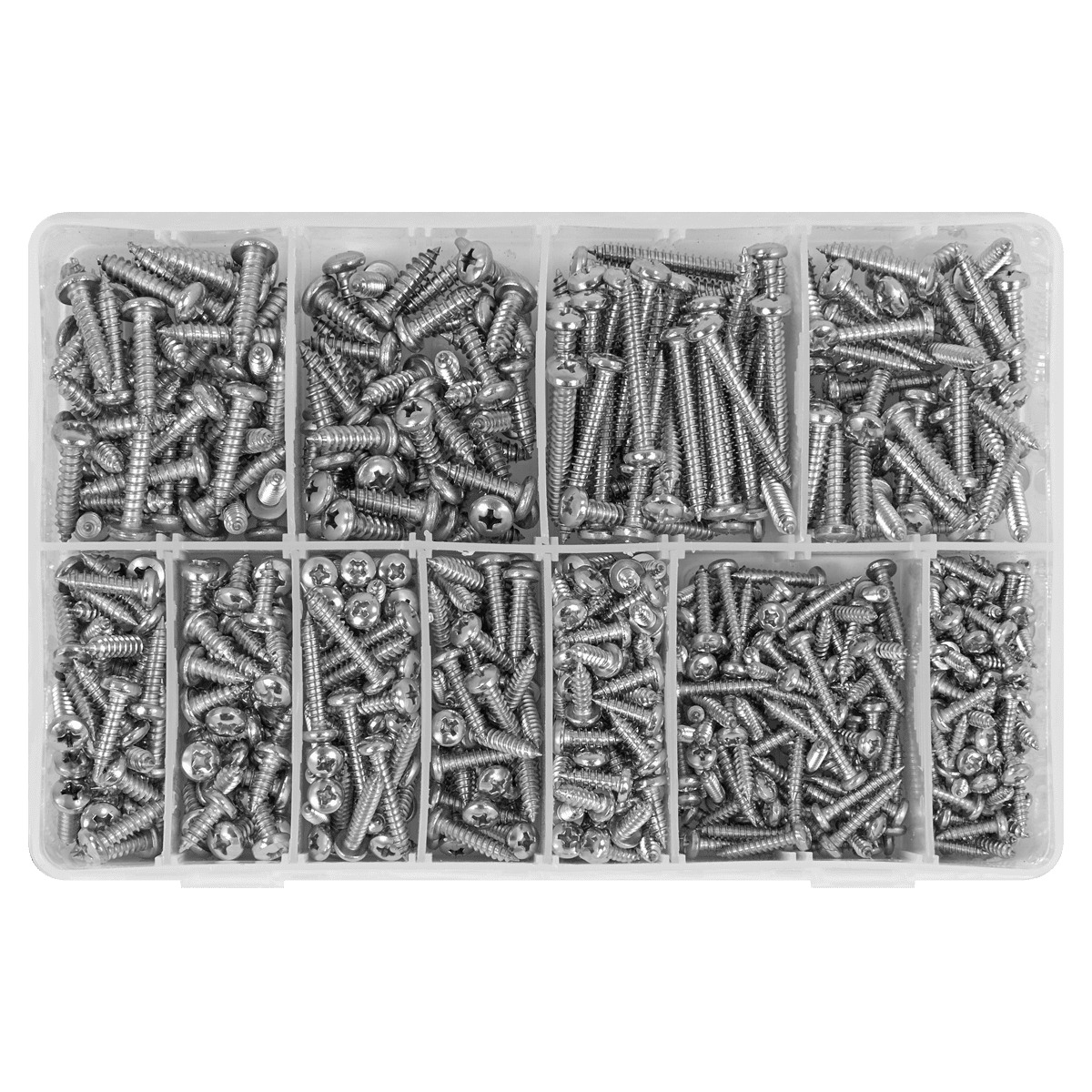 Stainless Steel Self-Tapping Screw Assortment 700pc - Image 4