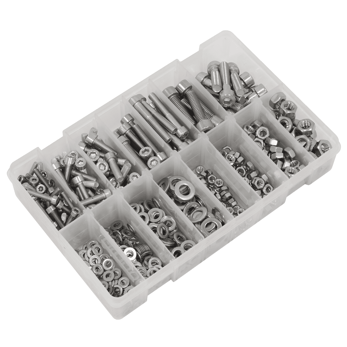 Stainless Steel Hex Socket Bolt, Washer & Nut Assortment 710pcs - Image 6