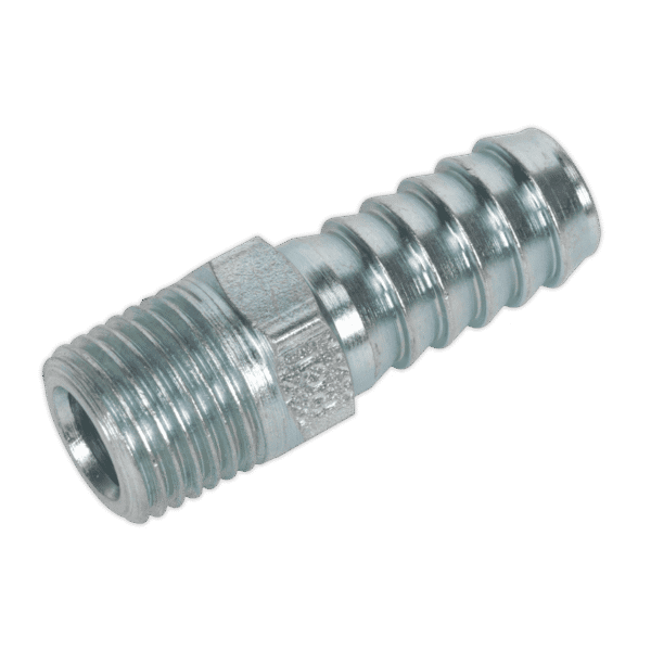 PCL Screwed Tailpiece Male 1/4"BSPT - 3/8" Hose - Pack of 5