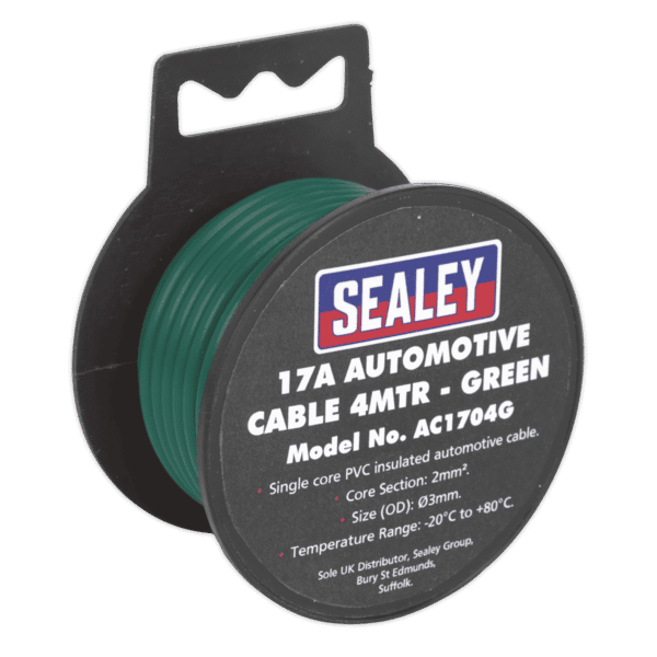 17A Thick Wall Automotive Cable 4m - Green