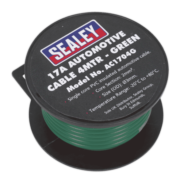 17A Thick Wall Automotive Cable 4m - Green