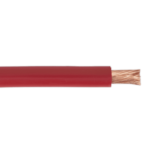 10m Automotive Starter Cable 196/0.40mm 25mm² 170A - Red