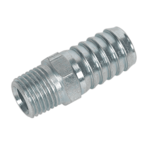 PCL Screwed Tailpiece Male 1/4"BSPT - 1/2" Hose - Pack of 5