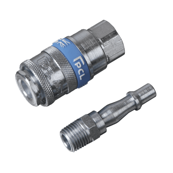 PCL Air Tool Coupling Kit 1/4"BSPT 2pc