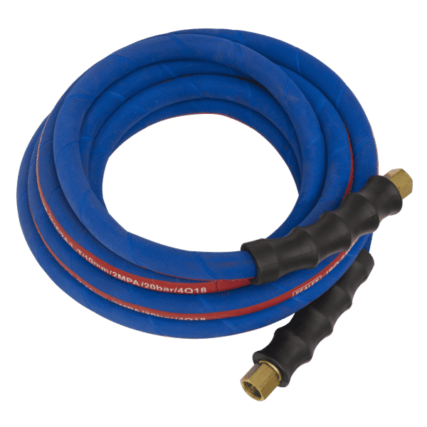 Extra-Heavy-Duty Air Hose with 1/4"BSP Unions 5m x 10mm