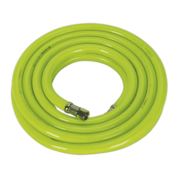 High-Visibility Air Hose with 1/4"BSP Unions 5m x 10mm