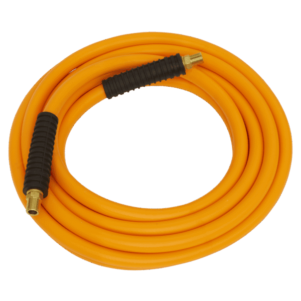 High-Visibility Hybrid Air Hose with 1/4"BSP Unions 20m x 10mm