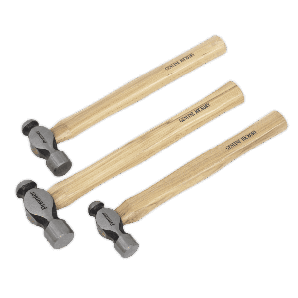 Premier Ball Pein Hammer Set 3pc Hickory Shafts