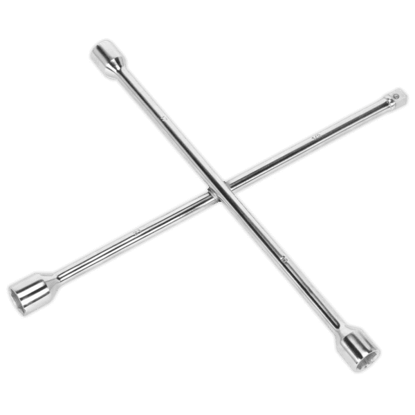 Heavy-Duty 4-Way Wheel Brace 1/2"Sq Drive