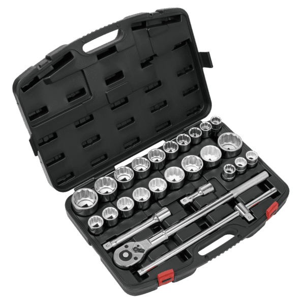Premier Metric/Imperial Socket Set 3/4"Sq Drive 12-Point 26pc