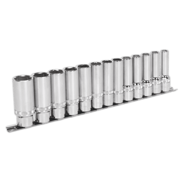 Premier Deep Lock-On™ Socket Set 1/2"Sq Drive 13pc