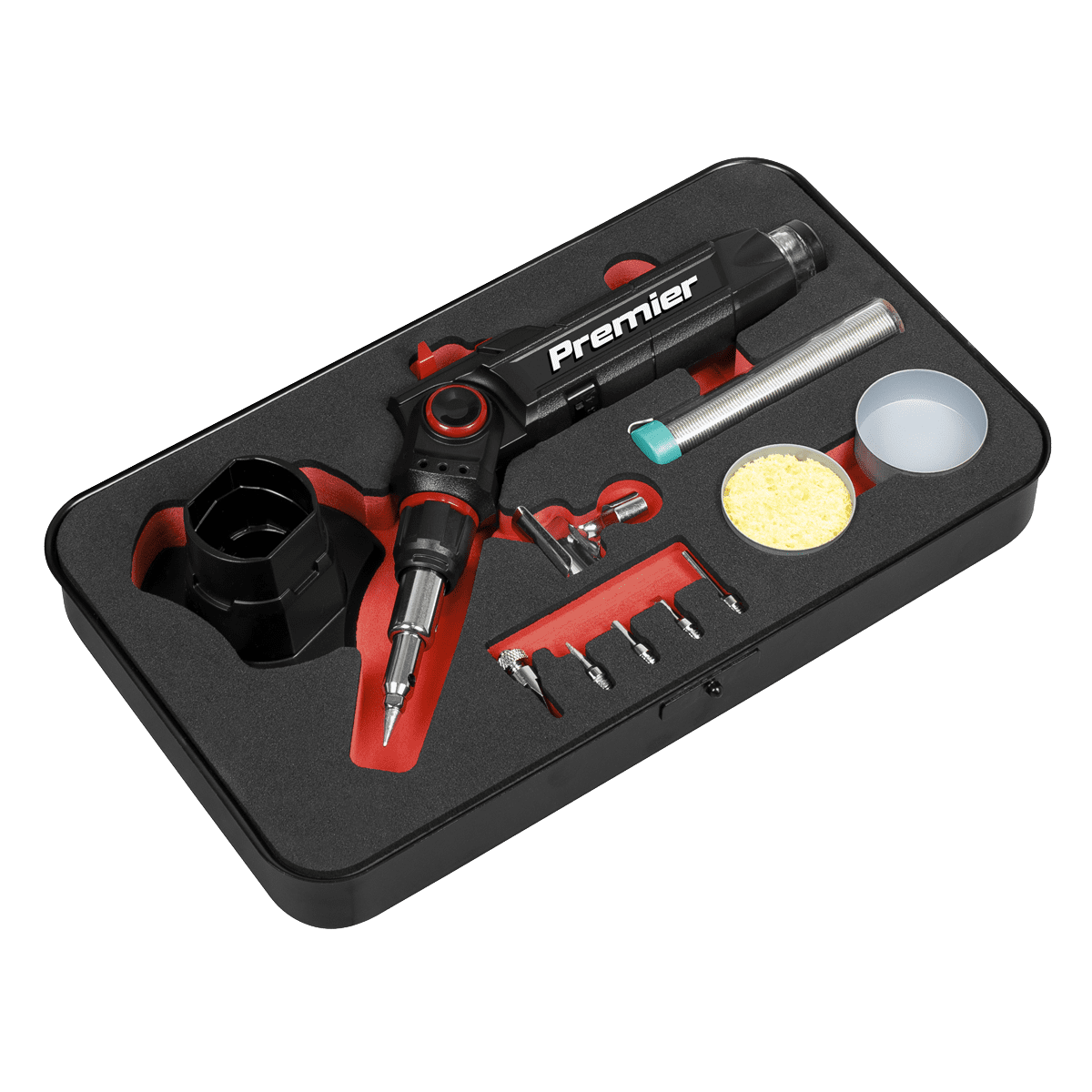 Premier 3-in-1 Butane Indexing Soldering Iron Kit - Image 3