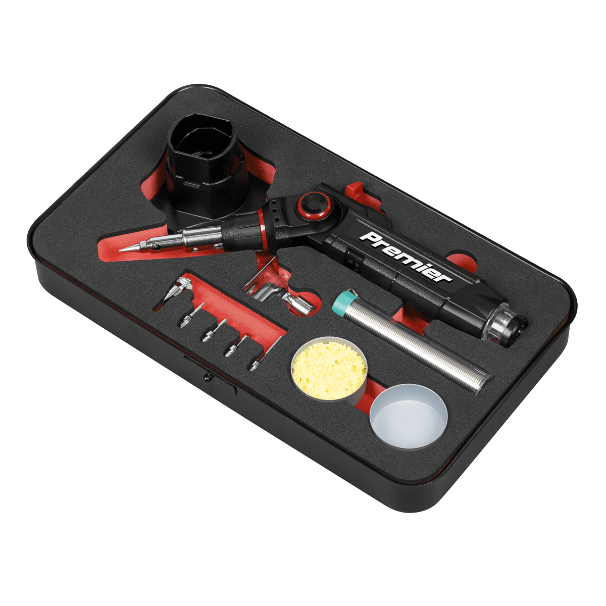Premier 3-in-1 Butane Indexing Soldering Iron Kit - Image 4
