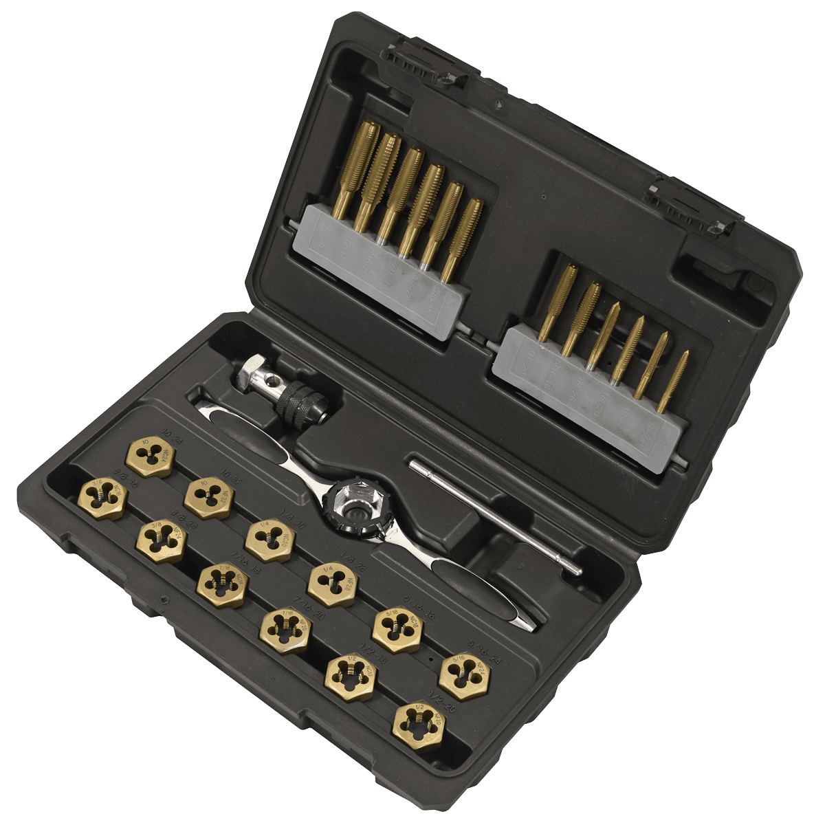 Premier Hexagonal Tap & Die Set 26pc Hexagonal - Imperial - Titanium Coated - Image 9