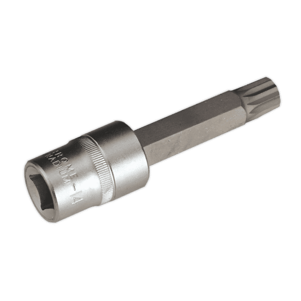 Premier Spline Socket Bit 1/2"Sq Drive M14 x 100mm