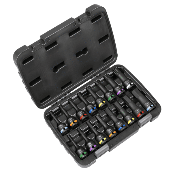 Premier Hex & TRX-Star* Impact Socket Bit Set 1/2"Sq Drive 16pc
