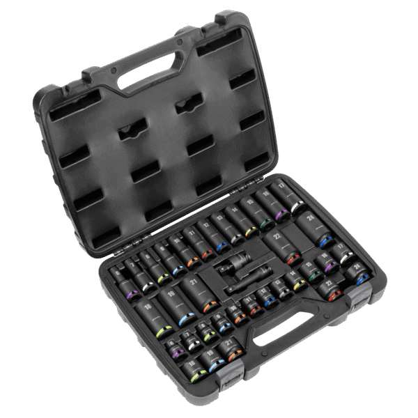 Premier Impact Socket Set 3/8"Sq Drive 36pc
