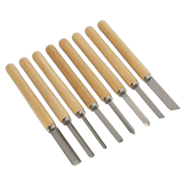 Wood Turning Chisel Set 8pc