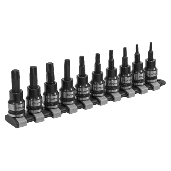 Premier Black TRX-Star* Socket Bit Set 3/8"Sq Drive 10pc