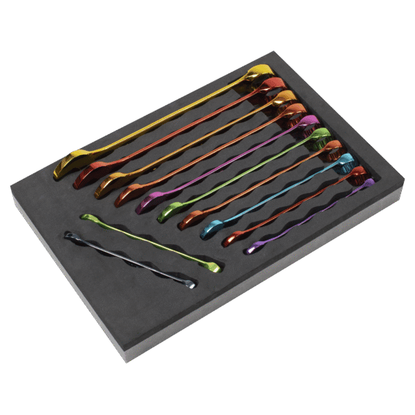 Premier Multi-Coloured Combination Spanner Set 12pc