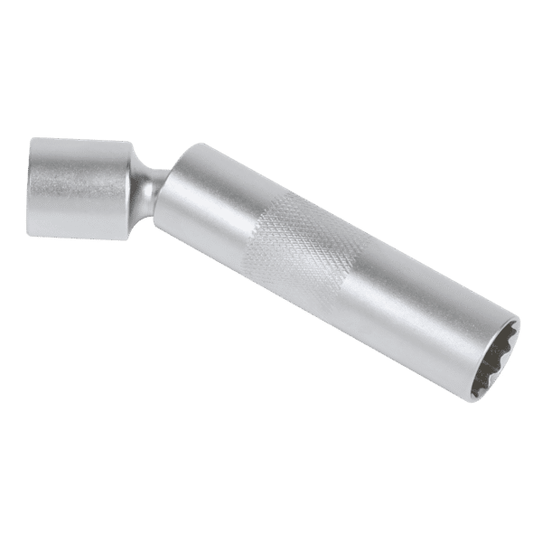 Spark Plug Socket with Universal Joint 3/8"Sq Drive 12-Point 14mm