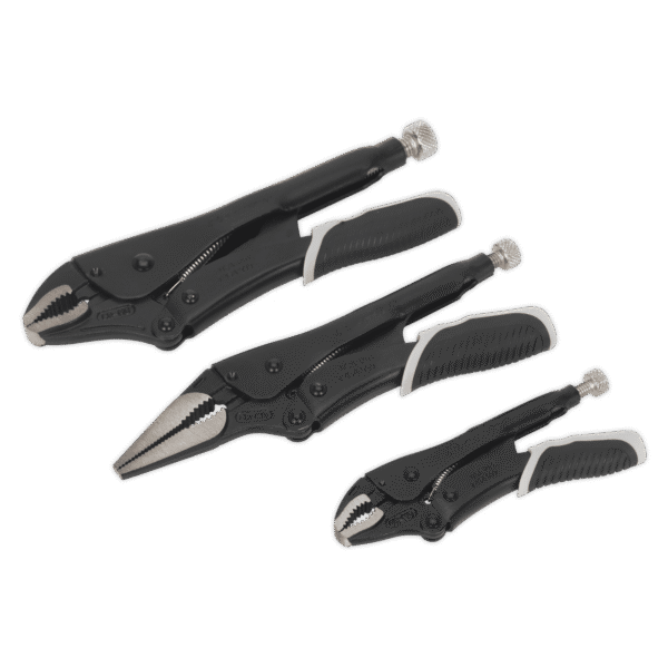 Premier Black Quick Release Locking Pliers Set 3pc