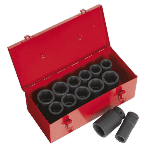 Premier Metric/Imperial Deep Impact Socket Set 3/4"Sq Drive 13pc
