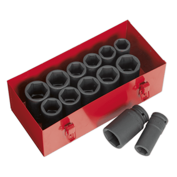Premier Metric/Imperial Deep Impact Socket Set 3/4"Sq Drive 13pc