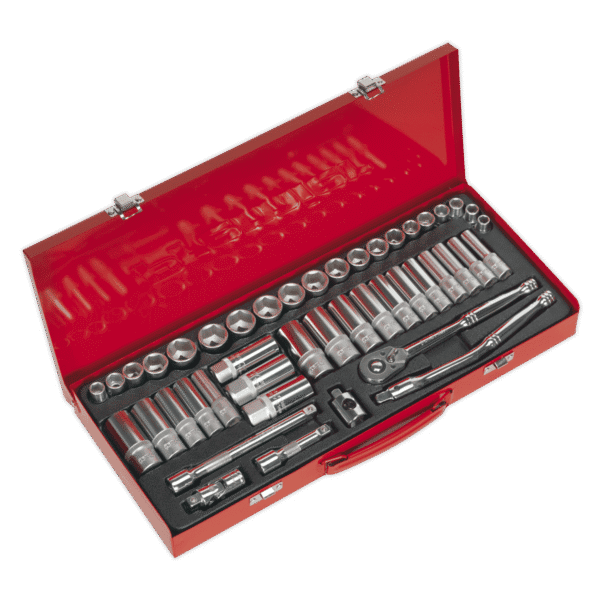 Premier Metric/Imperial Socket Set 3/8"Sq Drive 45pc