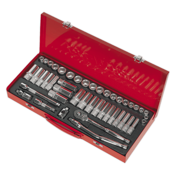 Premier Metric/Imperial Socket Set 3/8"Sq Drive 45pc