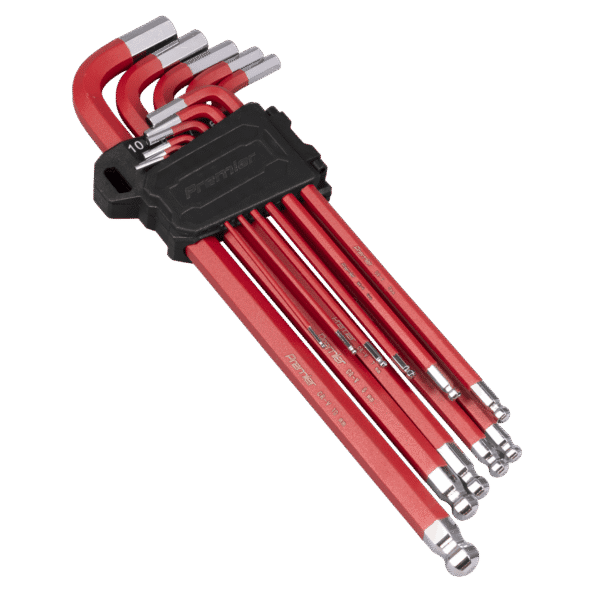 Premier Extra-Long Ball-End Hex Key Set 11pc