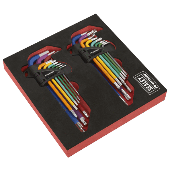 Premier TRX-Star* & Ball-End Hex Key Set 18pc Long Anti-Slip