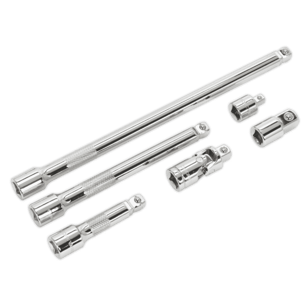 Premier Wobble/Rigid Extension Bar, Adaptor & Universal Joint Set 3/8"Sq Drive 6pc