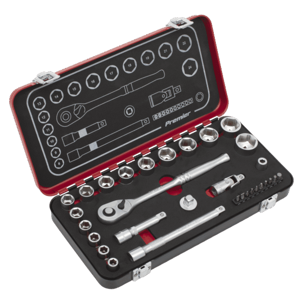 Premier Platinum Socket Set 3/8"Sq Drive 31pc