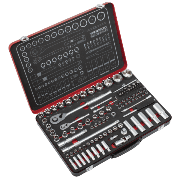 Premier Platinum Socket Set 1/4" & 1/2"Sq Drive 108pc