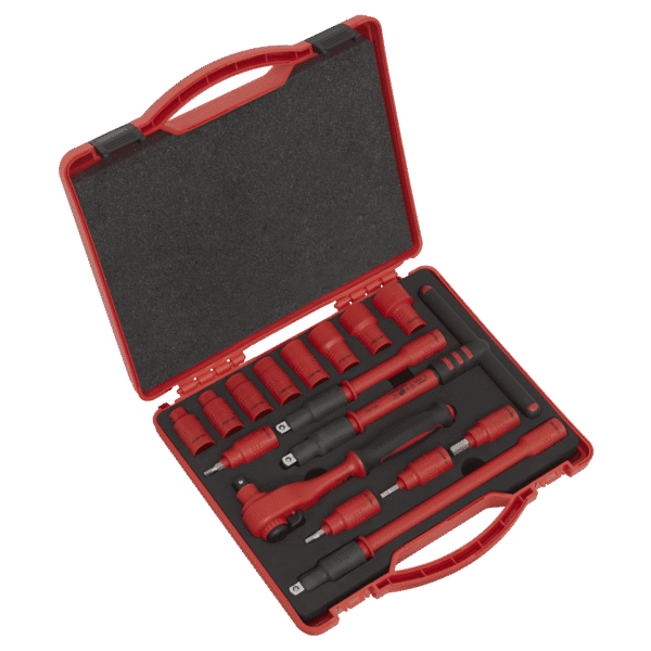 Premier Insulated Socket Set 3/8"Sq Drive 16pc - VDE Approved