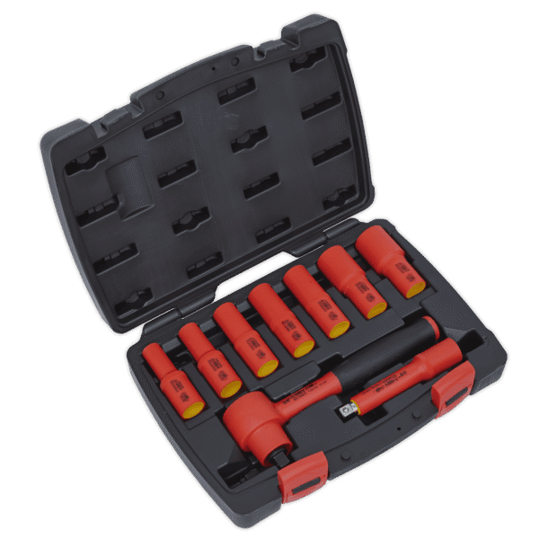 Premier Insulated Socket Set 3/8"Sq Drive 9pc - VDE Approved