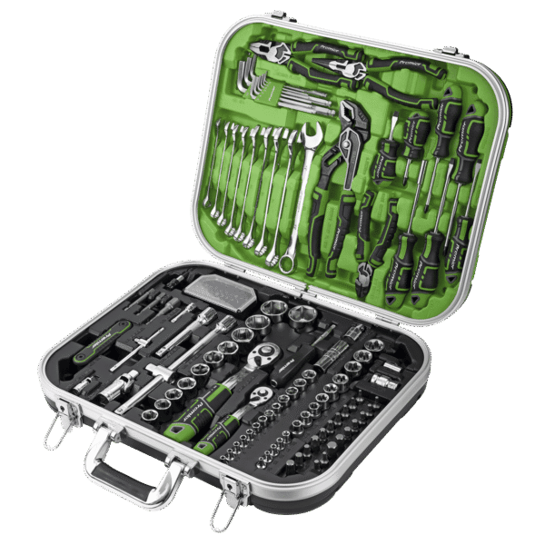 Premier Mechanic's Tool Kit 144pc - Hi-Vis Green