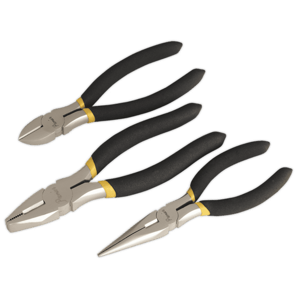 Premier Pliers Set Ni-Fe Finish 3pc