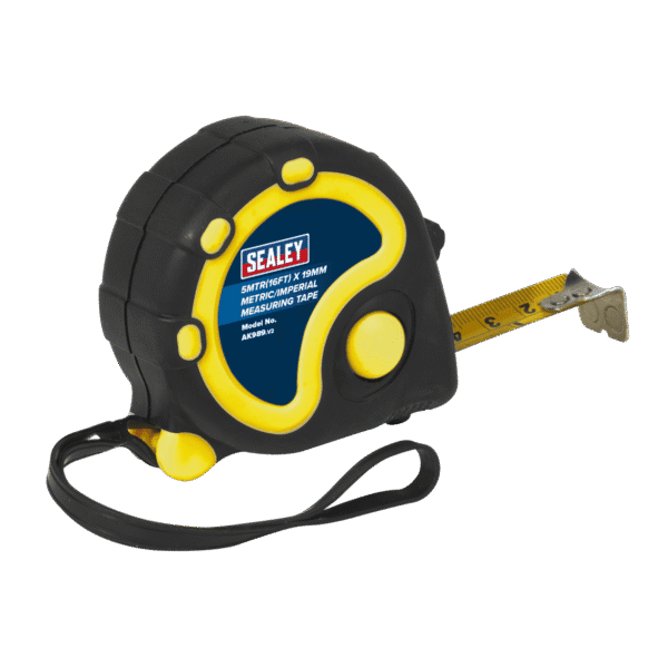 Metric/Imperial Rubber Tape Measure 5m(16ft) x 19mm